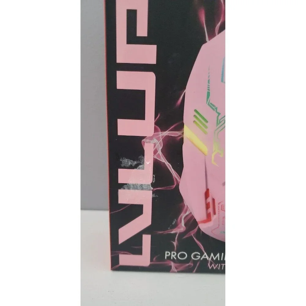 Brand New LVLUP Pro Gaming Mouse with DPI Switch (Pink)